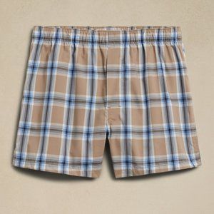 Banana Republic Plaid Organic Cotton Boxer